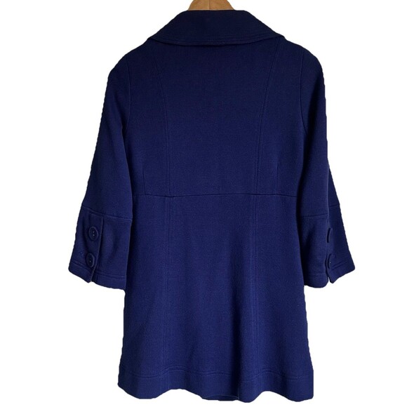 Forever 21 Women’s Big Button Purple Peacoat Size M Vtg Retro Coquette Babydoll - Picture 3 of 16